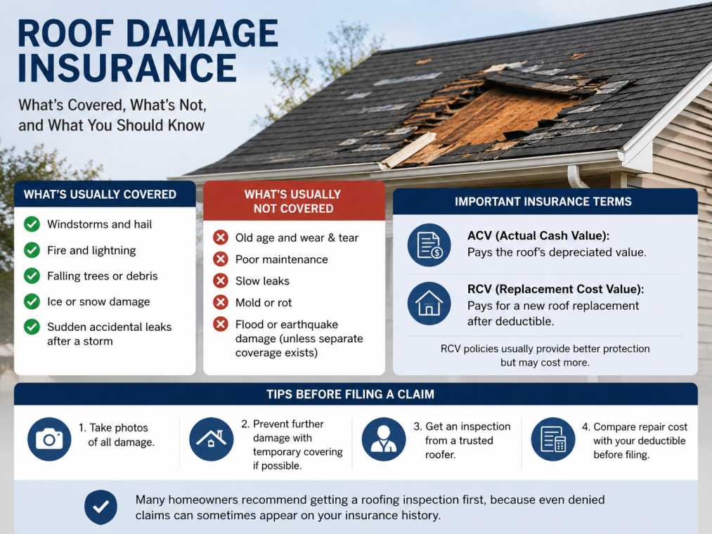 roof damage insurance claims